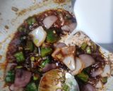 A picture of step 10 of Veg noodles with chicken Manchurian.