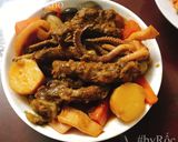 Hình bước làm 4 của món Sườn bò kho củ quả