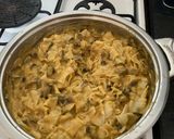 Csiperkegomba vadasan kockatésztával recept fázis 4 fotója