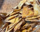 A picture of step 3 of Home made Cool Ranch Doritos.