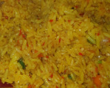 A picture of step 3 of Curry jollof rice.