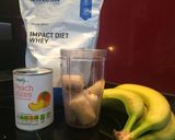 A picture of step 1 of Post Training Smoothie.