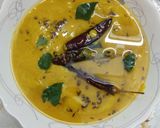 A picture of step 2 of Gujrati kadhi recipe.