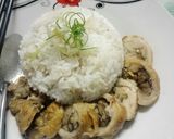 Hình bước làm 8 của món Gà cuộn Nấm.