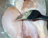 A picture of step 1 of Kalmi Fried Drumsticks.