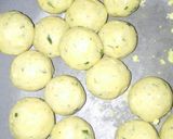 A picture of step 4 of Khoya stuffed delights.