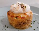 Foto del paso 8 de la receta: Patatas enmascaradas gratinadas al allioli y huevo poché trufado