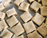 A picture of step 3 of Khadim paak (fresh coconut halwa).