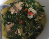 Foto langkah ke 4 dari resep Gulai santan kuning ikan tongkol daun singkong....
