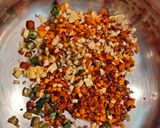 A picture of step 2 of Green chilli,raw turmeric and ginger pickle.