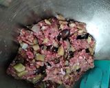Foto del paso 4 de la receta: Hamburguesa casera de Posta molida y berenjena 🍆 en la freidora de aire