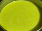 Crema de calabacín y puerro