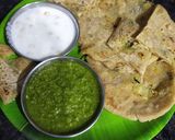 A picture of step 7 of Left over potato stuffe paratha.
