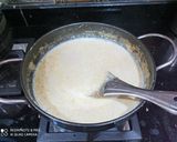 A picture of step 2 of बेसन की खीर.