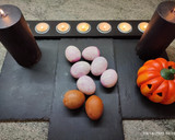 Foto del paso 3 de la receta: Aperitivos Halloween: Huevos Nido de Araña y Huevos con Vomito Verde