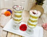 A picture of step 3 of Vanilla cake parfait.