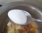 A picture of step 4 of Karhai akni.