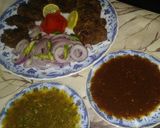 A picture of step 5 of Kachey qeeme ke kabab.