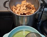 A picture of step 1 of Sweet and Sour “Chinaquiles”.