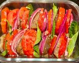 Une image de l'étape 3 de Salade froide de tomate et aubergine.