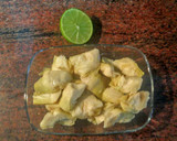 Foto del paso 1 de la receta: Ensalada de alubias y alcachofas