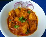 A picture of step 6 of Chicken Kosha.