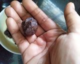 A picture of step 2 of Choco Oats Cashew cookies.