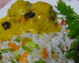 A picture of step 8 of Punjabi dish Pakora karhi.