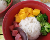 Foto del paso 4 de la receta: Poke bowl de atún, brócoli y mango