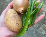 Une image de l'étape 1 de Velouté de cosses de petits pois.