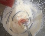 A picture of step 3 of Three layers strawberry dessert. (no gelatine).