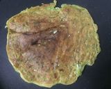 A picture of step 4 of Pancakes with peas.