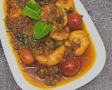 Gambar langkah 7 resipi Udang Balado.