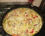 Foto del paso 3 de la receta: Chow Fan salteado de cerdo, ternera y pollo al roquefort al Disco