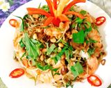 Hình bước làm 6 của món Gỏi Tôm Hoa Chuối