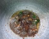 A picture of step 8 of Anjaneyar Temple milagu (black pepper) pongal.