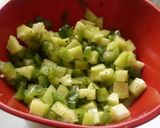 Foto del paso 3 de la receta: Arroz integral con pepino, pimiento verde y aguacate #healthy
