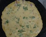 A picture of step 5 of Crispy and tasty Besan chilla or veg omelette.
