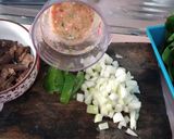 Foto langkah ke 1 dari resep Cah Daging Daun Ginseng.