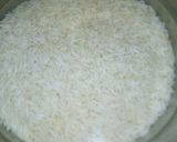A picture of step 1 of Raseeli Biryani.
