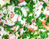 A picture of step 5 of Aloo Chana Chaat.