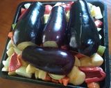 Foto del paso 4 de la receta: Verduras al hornos con manzanas y berenjenas.
