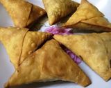 A picture of step 5 of Potato samosa #endofyearchallenge.
