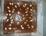 A picture of step 7 of Caramel toffee with almonds.