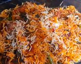 A picture of step 8 of Fish biryani.