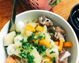 Hình bước làm 7 của món Nui nấu sườn non