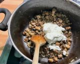 Une image de l'étape 12 de Pâtes Pipe Rigate au saumon et champignons.