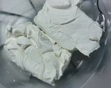 A picture of step 1 of easy cream cheese dip.