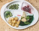Foto langkah ke 1 dari resep MPASI 6m menu lengkap - daging sapi kacang polong.