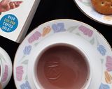 A picture of step 6 of Sheer chai pink tea.